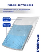 Тетрадь 18 листoв в линейку, ErichKrause «Классика», обложка мелованный картон, голубая - Фото 6