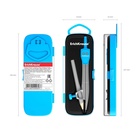 Циркуль металлический ErichKrause. School, 123 мм, универсальный держатель «козья ножка», с карандашом, МИКС - Фото 9