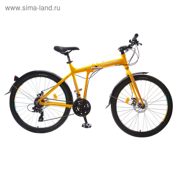 Велосипед 26" Forward Tracer 2.0 disc, 2018, цвет жёлтый, размер 19"