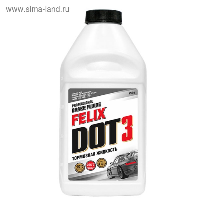 Тормозная жидкость Felix ДОТ3, 455 г