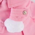 Мягкая игрушка "Ли-Ли" в розовом плаще с серым бантиком, 24 см - Фото 4