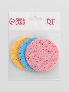 Спонж для умывания «Мягкость», d=7.5 см, МИКС - Фото 4