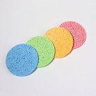 Спонж для умывания «Мягкость», d=7.5 см, МИКС - Фото 6