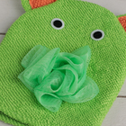 Мочалка-варежка детская для купания Доляна «Слоник», цвет МИКС - Фото 2
