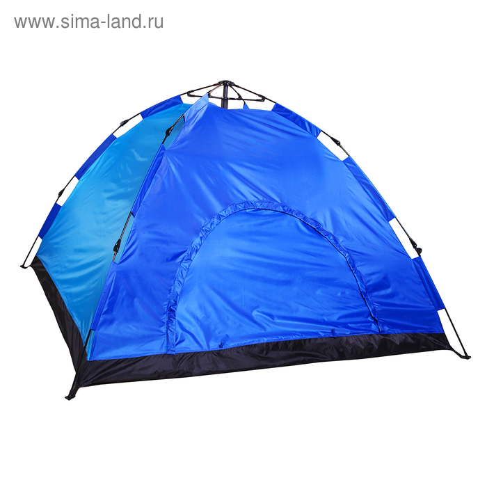 Палатка-автомат 220 х 220 х 150 см, цвет синий - Фото 1