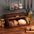 Хлебница деревянная Доброе Дерево "Кантри", 37 см, массив бука - фото 30031603