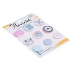 Набор значков на объемном скотче (топсы) для скрапбукинга "Самый лучший день", 9,5*14см - Фото 2