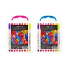 Фломастеры 18 цветов «Мышка», в пластиковом пенале с ручкой, вентилируемый колпачок, МИКС - Фото 4