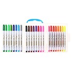 Фломастеры 24 цвета "Мышка", в пластиковом пенале с ручкой, вентилируемый колпачок - Фото 5