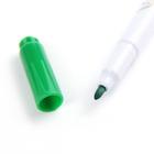 Фломастеры 24 цвета "Мышка", в пластиковом пенале с ручкой, вентилируемый колпачок - Фото 6