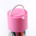 Фломастеры 12 цветов в пластиковом тубусе с ручкой Смайл вентилируемый колпачок МИКС - Фото 6