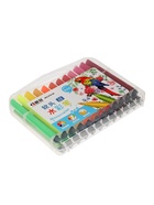 Фломастеры 24 цвета, в пластиковом пенале, треугольные, утолщённые, вентилируемый колпачок, МИКС - Фото 3