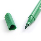 Фломастеры 24 цвета, в пластиковом пенале, треугольные, утолщённые, вентилируемый колпачок, МИКС - Фото 6