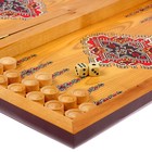 Настольная игра 2 в 1 "Сирия Тадж Махал": нарды шашки (доска дерево 40х40 см) - Фото 3
