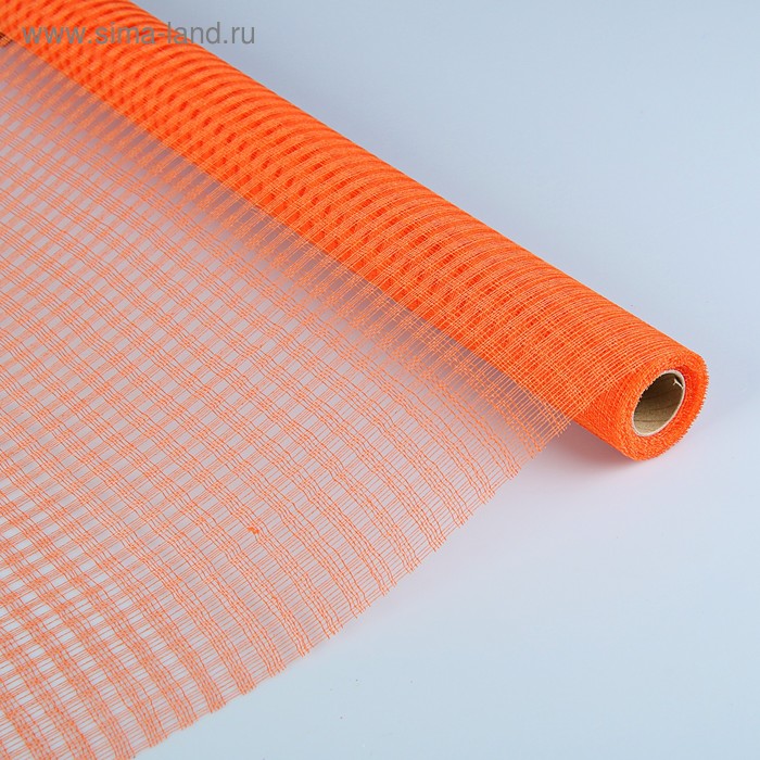 Сетка «Поло» натуральная, BOZA, ярко-оранжевый, 0,53 x 4,57 м - Фото 1