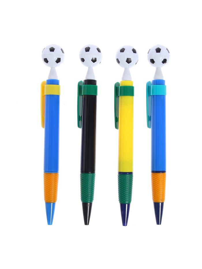 Ручка-прикол Calligrata «Футбольный мяч», шариковая, МИКС - Фото 1