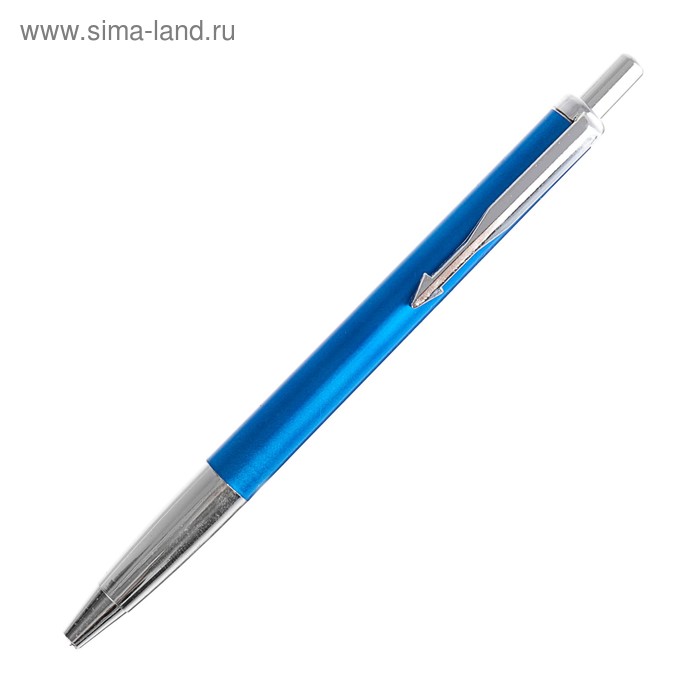 Ручка шариковая, автоматическая, корпус синий, стержень синий 0.5 мм - Фото 1