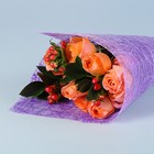 Сетка букетная натуральная, BOZA, фиолетовый, 0,53 х 0,6 м, 10 шт - Фото 2