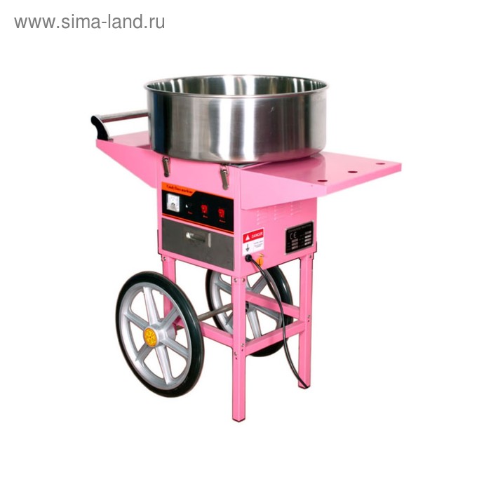 Аппарат для сахарной ваты GASTRORAG WY-MF05, до 3 кг/ч, d=520 мм, ТЭН, розовый - Фото 1