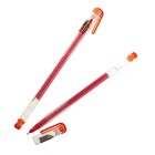 Ручка гелевая, 0.38 мм, красная, прозрачный корпус, бесстержневая, игольчатый пишущий узел - Фото 1