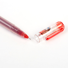 Ручка гелевая, 0.38 мм, красная, прозрачный корпус, бесстержневая, игольчатый пишущий узел - Фото 3