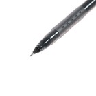 Ручка гелевая, 0.38 мм, чёрный, прозрачный корпус, бесстержневая, игольчатый пишущий узел - Фото 3