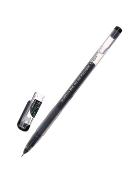 Ручка гелевая, бесстержневая, чёрная, узел 0.38 мм 2864455