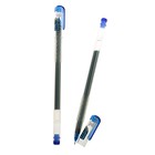 Ручка гелевая, 0.38 мм, синяя, прозрачный корпус, бесстержневая, игольчатый пишущий узел - фото 297995444
