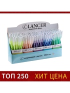 Ручка шариковая LANCER, синий стержень, узел 0.5 мм, корпус с рисунком, тонированный, МИКС - Фото 2