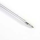 Ручка шариковая, поворотная, 1.0 мм, корпус прозрачный, стержень синий - Фото 3