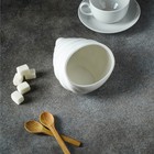 Сахарница Magistro «Ракушка», 330 мл, фарфор, белая - Фото 4