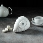 Сахарница Magistro «Ракушка», 330 мл, фарфор, белая - Фото 6