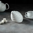 Сахарница Magistro «Ракушка», 330 мл, фарфор, белая - Фото 9