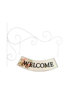 Часы настенные двусторонние, на подвесе "WELCOME", d-23 см, 47 х 31 см, 2хАА, белые 2839878 - фото 16556997