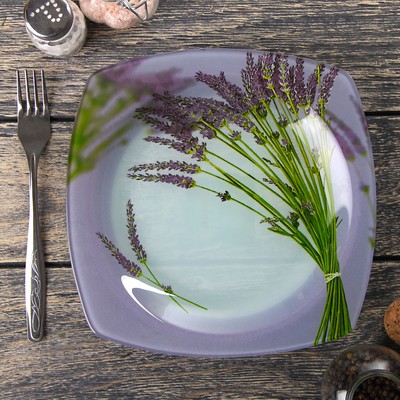 Тарелка обеденная Доляна «Лаванда», d=23 см