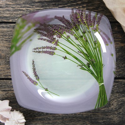 Тарелка десертная Доляна «Лаванда», d=20 см