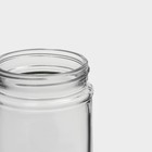 Банка для сыпучих Доляна «Премиум», 700 мл, 20×8 см, с металлической крышкой, с местом под надпись, стекло - Фото 6