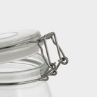 Банка для сыпучих Доляна «Сердце», 580 мл, 10.5×10 см, с бугельным замком, стекло, прозрачная - Фото 4