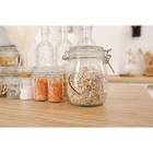 Банка для сыпучих Доляна «Сердце», 850 мл, 11×14 см, с бугельным замком, стекло, прозрачная - Фото 7