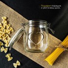 Банка для сыпучих Доляна «Сердце», 850 мл, 11×14 см, с бугельным замком, стекло, прозрачная - Фото 6