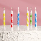 Свечи в торт "Шарики", 7х0.6 см, 6 шт - фото 8370979