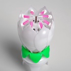 Свеча для торта музыкальная «Тюльпан», крутящаяся, белая, 14.5×6 см - Фото 11