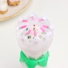 Свеча для торта музыкальная «Тюльпан», крутящаяся, белая, 14.5×6 см - Фото 7