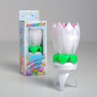 Свеча для торта музыкальная «Тюльпан», крутящаяся, белая, 14.5×6 см - Фото 9