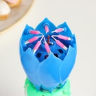 Свеча для торта музыкальная «Тюльпан», крутящаяся, синяя, 14.5×6 см - Фото 7