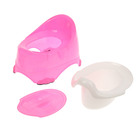 Горшок детский антискользящий «Бэйби-Комфорт» с крышкой, съёмная чаша, цвет розовый - Фото 3