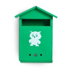 Ящик почтовый с замком, вертикальный, «Домик», зелёный - Фото 5