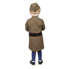Костюм военного для девочки: платье, пилотка, трикотаж, хлопок 100%, рост 92 см, 1,5-3 года, цвета МИКС - фото 8900468