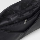 Сумка женская, отдел на молнии, наружный карман, гладкий, цвет чёрный - Фото 3