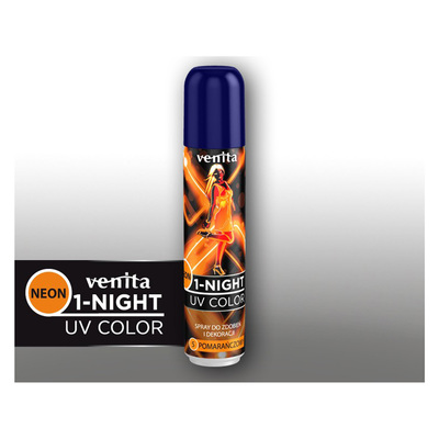 Оттеночный спрей для волос 1-night neon color, 5 orange, 50 мл